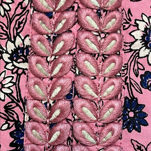 Roller Rabbit | Cluny Print Naema long sleeve mini dress Women’s size S Ruffle - Picture 4 of 11